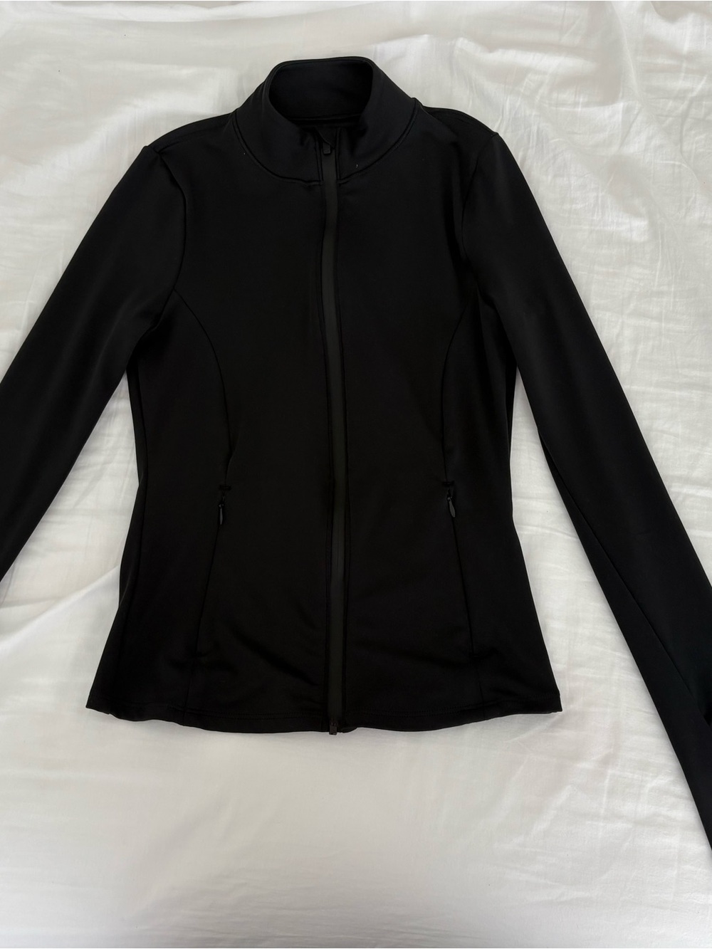 PINK Victoria's Secret Black Zip-Up Active Jacket